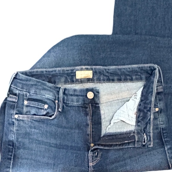 MOTHER The Looker Ankle Fray Skinny Mid Rise Jean Girl Crush Blue Wash Size 29 - Picture 6 of 14